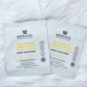 NWT Manuka Honey Marine Collagen Face Masks 2pk GREAT FOR SLUMBER PARTY